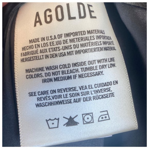 NWT AGOLDE Recycled Leather Mid Rise Relaxed Boot Pants - Picture 13 of 16